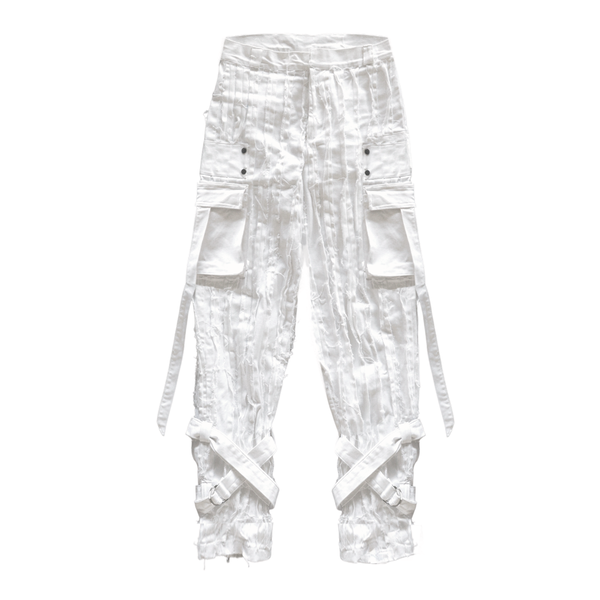White porcelain cargo pants 2025